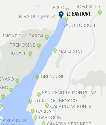 Bastion in Riva del Garda Standort