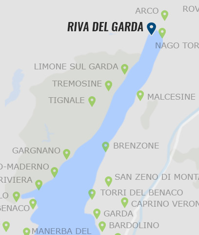 Riva del Garda am Gardasee - Karte